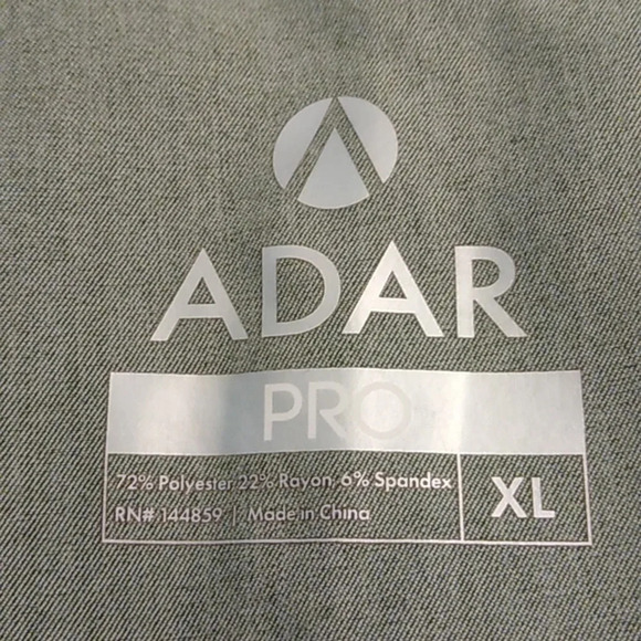 ADAR PRO, DARK SAGE GREEN, STRAIGHT, SIDE VENT, CARGO, SCRUB, PANTS 32" LENGTH - Picture 9 of 10